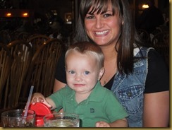 Curtis with Erin at her birthday dinner