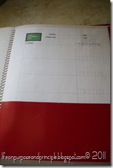 91 daily log sheet in folder