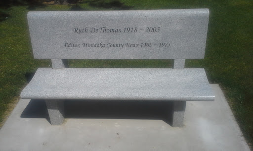 Ruth DeThomas Memorial Bench