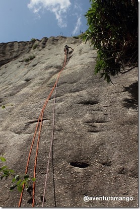 Julio guiando a via Calanguinho