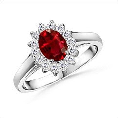 Oval Ruby and Diamond Ring Oval Ruby and Diamond Ring