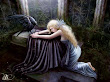 Raven And Blond Fantasy Girl