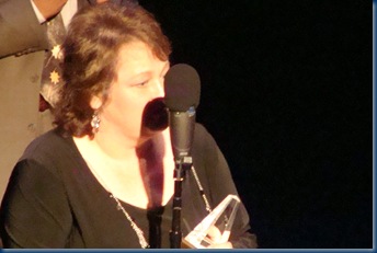 Dale Ann Bradley accepting the IBMA Award for Female Vocalist of the Year, 2011