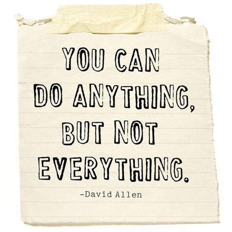 you can do anything but not everything