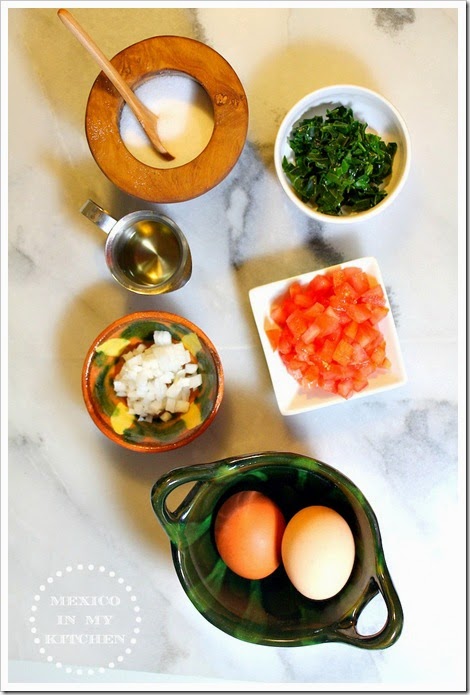 Scrambled Eggs with Chaya | Ingredients
