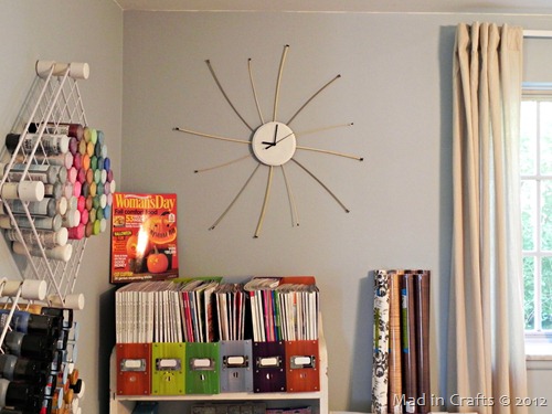 Vintage Knitting Needle Clock - Mad in  Crafts
