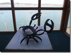 Martiens Bekker lobster & crab sculptures made from scrap materials
