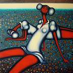 "HEAT" 60x60 (oil/acrylic on canvas) -no-