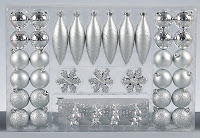 49pc Asst Decorations Pack - SILVER
