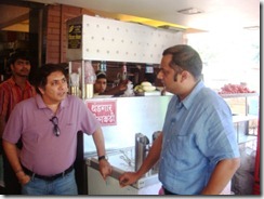 With Prag Inamdar, the owner 