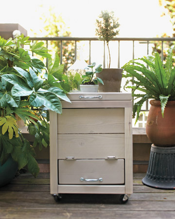 This cedar composter locks odors inside and is beautiful enough to double as a side table.
