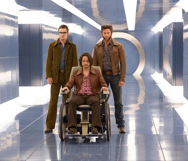 X-Men - Az eljövendő múlt napjai fotón Wolverine, Xavier és Hank McCoy