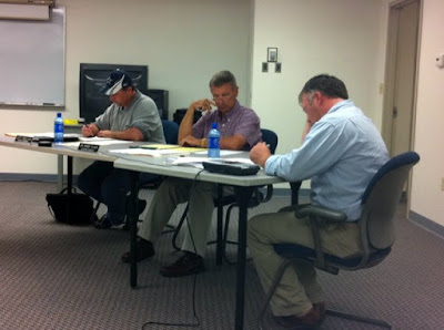Knoxville School Board (President Jeff Wallace, Superintendent Dr. Randy Flack, Business Manager Craig Mobley)