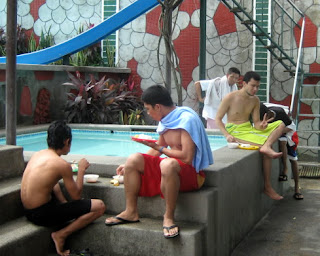 Eating by the Pool