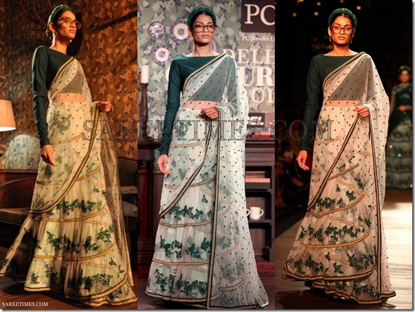 Sabyasachi_White_Shimmer_Saree