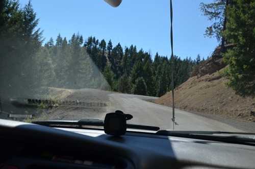 on the Rowe Creek Road shortcut to the Painted Hills Unit