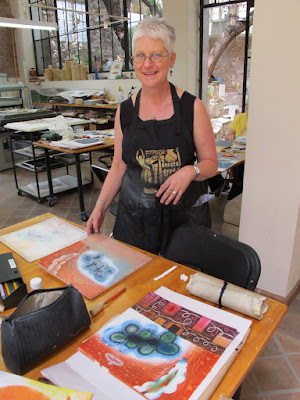 Karen working