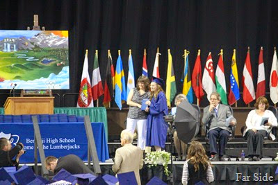 Graduation Savannah getting her diploma