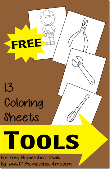 FREE Tools Coloring Sheets for Kids FREE Tools Coloring Sheets for Kids