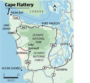 Cape Flattery Map