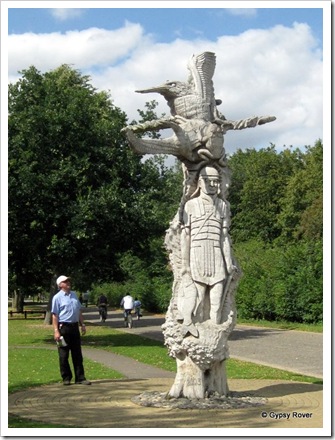 A one tree carving at Ferry Meadows.