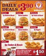 Popeyes Weekday Deal Promotion 2013 Singapore Deals Offer Shopping EverydayOnSales