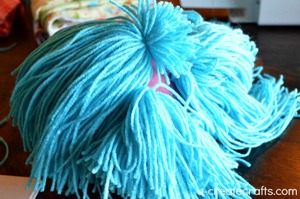 DIY Yarn Wig Tutorial 12