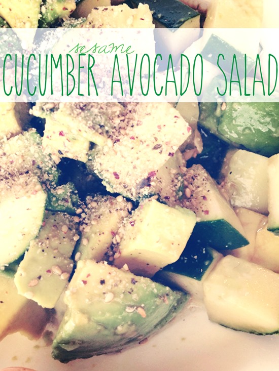 Sesame Cucumber Avocado Salad Sesame Cucumber Avocado Salad