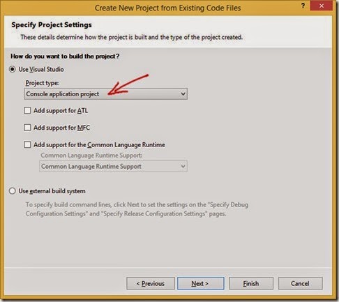 Create Console application Create Console application
