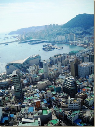 Busan Port and Jagalchi Market View