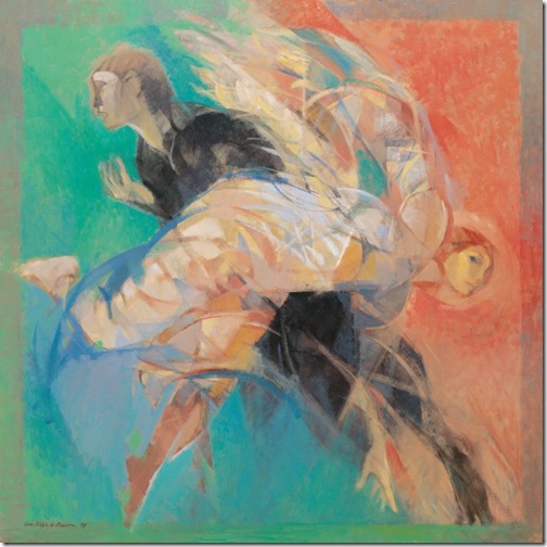 luis filipe de abreu - pintura - jacob e o anjo