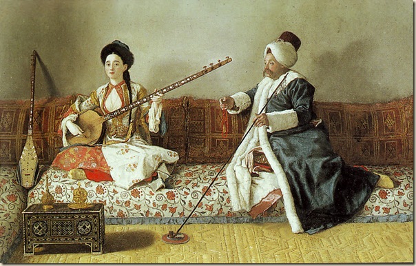 Jean-Étienne Liotard, Portrait de M. Levett & Mlle Glavani Jean-Étienne Liotard, Portrait de M. Levett & Mlle Glavani