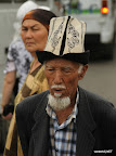 Old Kyrgyz man with traditional hat
