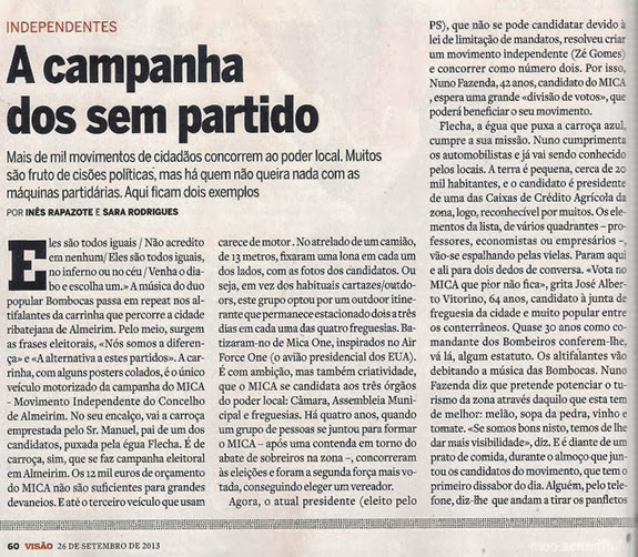 visão em Almeirim todo texto