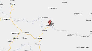 Carte de Shabunda au Sud Kivu