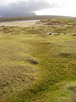 Achnahaird - site 2 - mid burn 1 - markers show Petalophyllum ralfsii.JPG