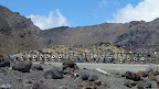 Schneekanonenparade in Whakapapa Ski Area, Tongariro National Park.