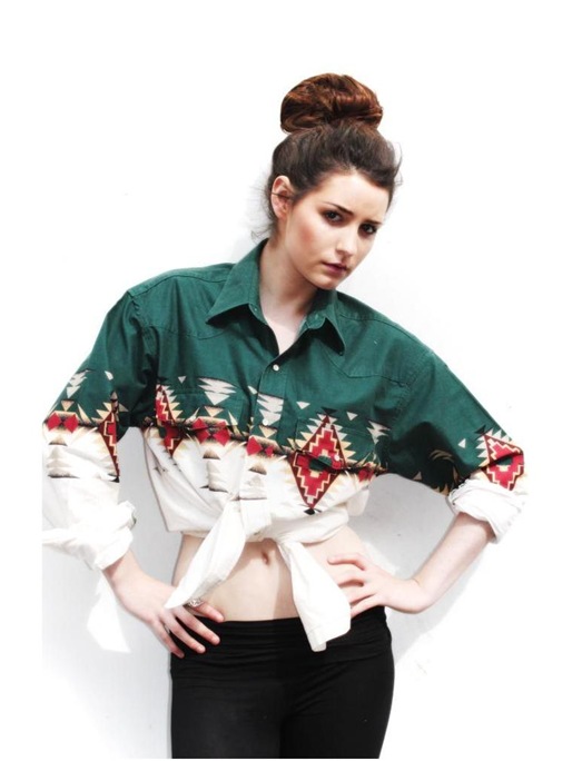 Vintage Navajo Oversized Shirt, £39.95, Mighty Baby