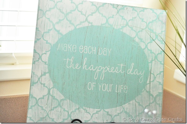 Happiest day sign closeup