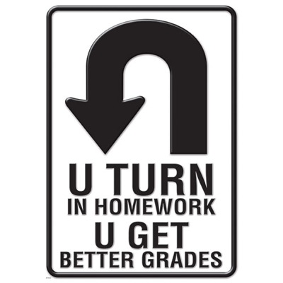 Argus U Turn In Homework Poster N15427 XL