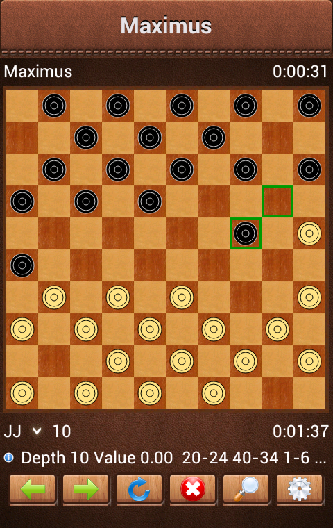 Android application Maximus Draughts screenshort