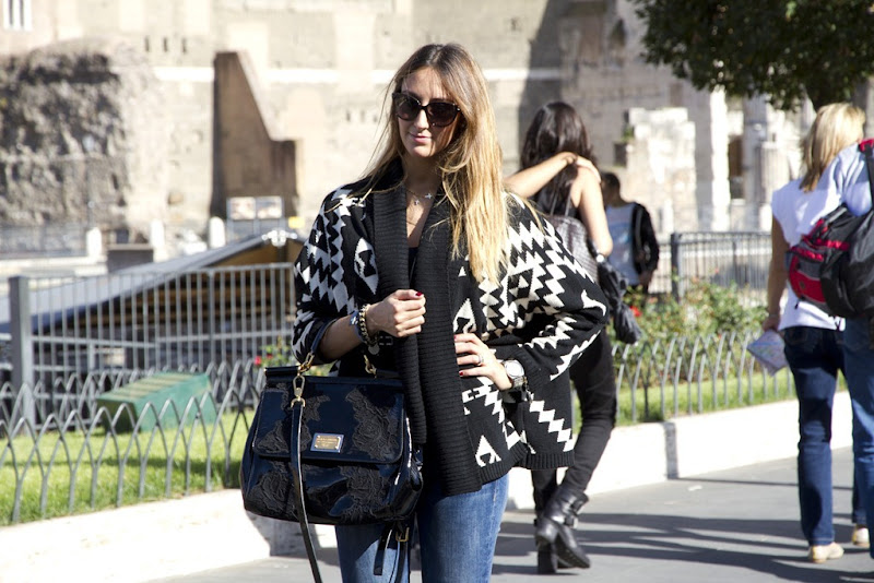 Roma Jolie Moi, Rifle Jeans, Dr, Martens Shoes, Valentino Sunglasses, Miss Sicily, Miss Sicily Bag, Dolce&Gabbana Bag, Dolce&Gabbana Miss Sicily Bag, Le Silla, Top Shop Necklace, Rome, Roma