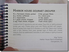Grouper Dinner
