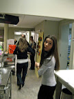 Then it was show time! There had been a little mix up with timing so we had to literally run to the set!