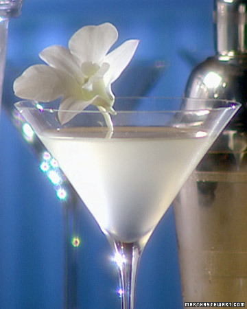 White-cranberry juice, vodka, and Cointreau is all you need to whip up a White Cosmopolitan.