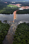 The Belo Monte would be the third largest dam in the world, and the second largest in Brazil. It is expected to submerge as much as 400,000 hectares and could displace an estimated 20,000 people.
Photograph: Marizilda Cruppe/Greenpeace