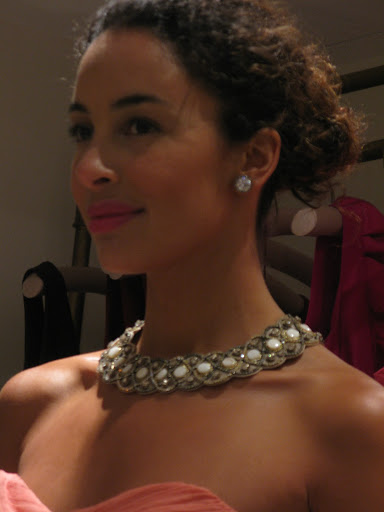Hairstylist John Ruidant did an amazing job of giving the models elegant yet relaxed updos.