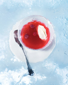 If you prefer fruit, then a cold raspberry soup is a good choice If you prefer fruit, then a cold raspberry soup is a good choice