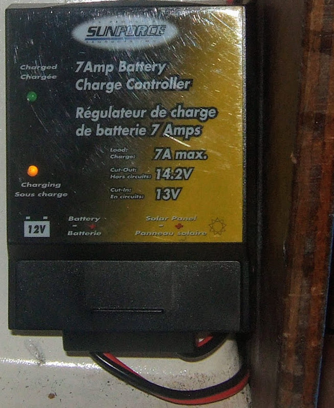 Limiteur de charge du panneau solaire. Le panneau charge