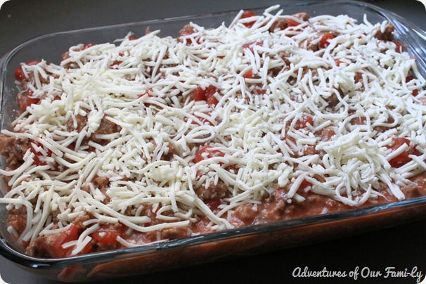easy casserole shredded mozzerela cheese